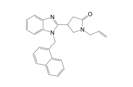 2-Pyrrolidinone, 4-[1-(1-naphthalenylmethyl)-1H-1,3-benzimidazol-2-yl]-1-(2-propenyl)-