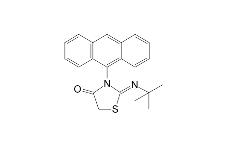 2-t-butyl-3-anthracenyl-2-imino-1,3-thiazolidin-4-ones