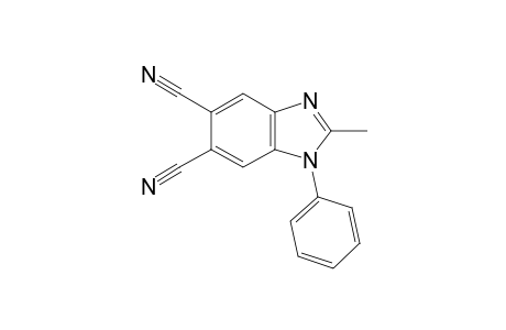 1H-1,3-Benzimidazole-5,6-dicarbonitrile, 2-methyl-1-phenyl-