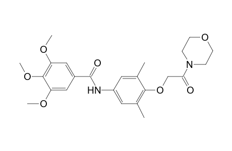 N-[3,5-dimethyl-4-(2-morpholin-4-yl-2-oxidanylidene-ethoxy)phenyl]-3,4,5-trimethoxy-benzamide
