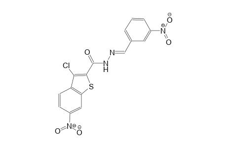 3-chloro-6-nitro-N'-[(E)-(3-nitrophenyl)methylidene]-1-benzothiophene-2-carbohydrazide