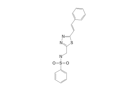 2-(PHENYLSULFONYLAMINOMETHYL)-5-STYRYL-1,3,4-THIADIAZOLE