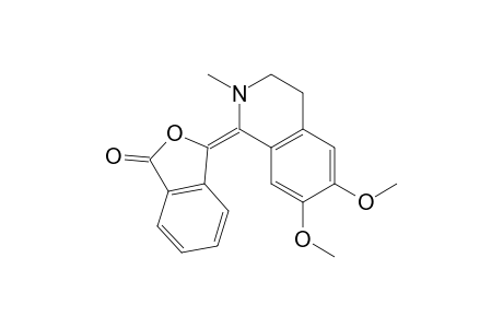 1(3H)-Isobenzofuranone, 3-(3,4-dihydro-6,7-dimethoxy-2-methyl-1(2H)-isoquinolinylidene)-