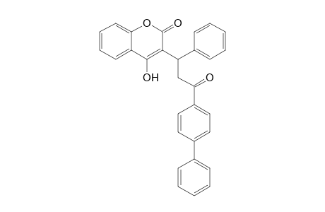 4-Hydroxy-3-[1'-phenyl-2'-(p-phenylbenzoyl)ethyl]-2H-benzopyran-2-one
