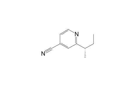 4-Pyridinecarbonitrile, 2-(1-methylpropyl)-, (S)-