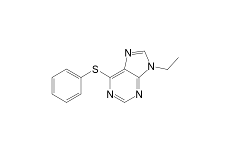 9H-Purine, 9-ethyl-6-(phenylthio)-