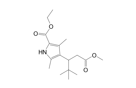 Ethyl 3,5-dimethyl-4-[2',2'-dimethyl-1'-(methoxycarbonylmethyl)propyl]-1H-pyrrole-2-carboxylate