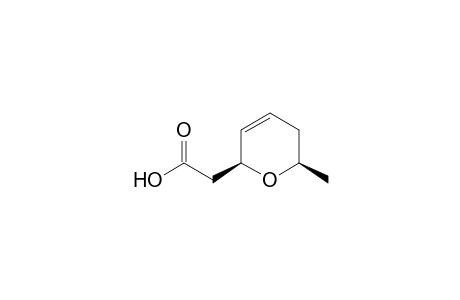 (cis-6-methyl-5,6-dihydro-2H-pyran-2-yl)acetic acid