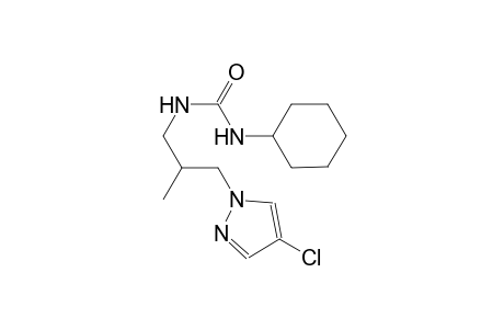 N-[3-(4-chloro-1H-pyrazol-1-yl)-2-methylpropyl]-N'-cyclohexylurea