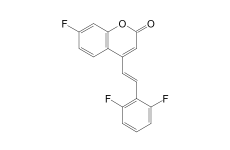 4-(2,6-Difluorostyryl)-7-fluorocoumarin