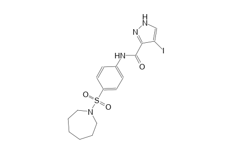 N-[4-(hexahydro-1H-azepin-1-ylsulfonyl)phenyl]-4-iodo-1H-pyrazole-3-carboxamide