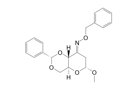 O-BENZYL-METHYL-4,6-O-BENZYLIDENE-2,3-DIDEOXY-ALPHA-D-ERYTHRO-HEXOPYRANOSIDE-3-ULOSE-OXIME