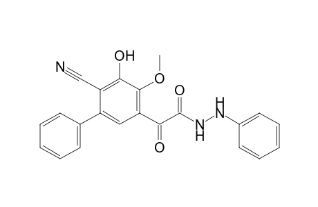 3-Hydroxy-2-cyano-4-methoxy-5-[(phenylhydrazo)glyoxalyl]-biphenyl