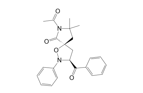 2-PHENYL-3-BENZOYL-6-OXO-7-ACETYL-8,8-DIMETHYL-1-OXA-2,7-DIAZASPIRO-[4.4]-NONANE