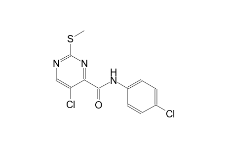 4-pyrimidinecarboxamide, 5-chloro-N-(4-chlorophenyl)-2-(methylthio)-