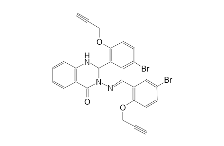 2-[5-bromo-2-(2-propynyloxy)phenyl]-3-({(E)-[5-bromo-2-(2-propynyloxy)phenyl]methylidene}amino)-2,3-dihydro-4(1H)-quinazolinone
