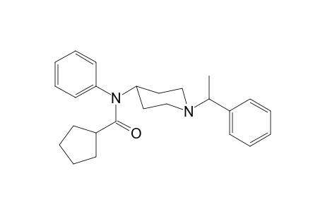 N-Phenyl-N-[1-(1-phenylethyl)piperidin-4-yl]cyclopentanecarboxamide