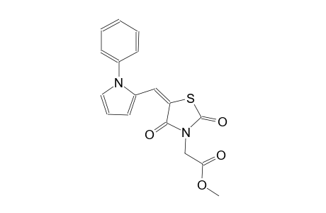 methyl {(5E)-2,4-dioxo-5-[(1-phenyl-1H-pyrrol-2-yl)methylene]-1,3-thiazolidin-3-yl}acetate