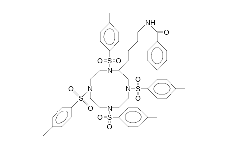 (+)-(2S)-2-(4-Benzamido-butyl)-1,4,7,10-tetrakis(toluene-P-sulfonyl)-1,4,7,10-tetraaza-cyclododecane