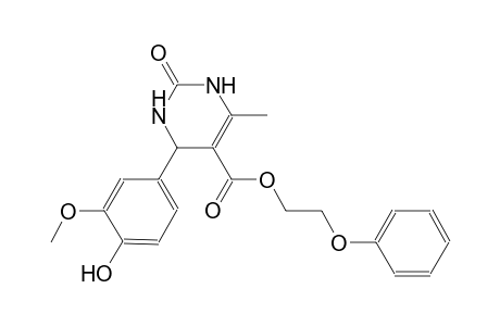 2-phenoxyethyl 4-(4-hydroxy-3-methoxyphenyl)-6-methyl-2-oxo-1,2,3,4-tetrahydro-5-pyrimidinecarboxylate