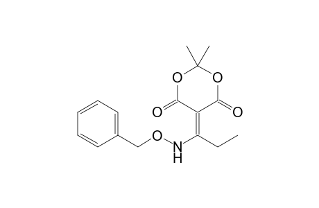 1,3-Dioxane-4,6-dione, 2,2-dimethyl-5-[1-[(phenylmethoxy)-amino]propylidene]-