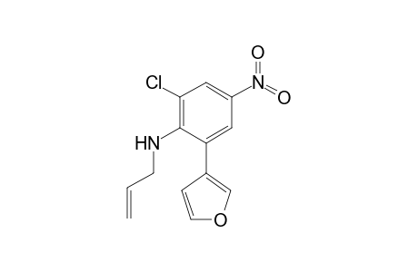 N-Allyl-2-chloro-6-(3-furyl)-4-nitroaniline
