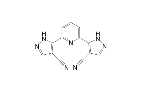 Pyridine-2,6-bis-(1H-pyrazol-5-yl-4-carbonitrile)