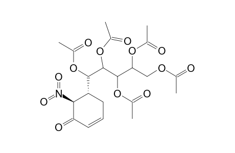 (5R,6S)-6-NITRO-5-(1',2',3',4',5'-PENTA-O-ACETYL-D-MANNOPENTITOL-1'-YL)-CYCLOHEX-2-ENONE