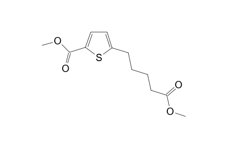 Pentanoic acid, 5-(5-methoxycarbonyl-2-thienyl)-, methyl ester
