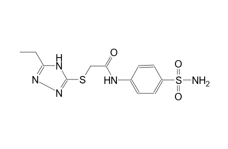 acetamide, N-[4-(aminosulfonyl)phenyl]-2-[(5-ethyl-4H-1,2,4-triazol-3-yl)thio]-