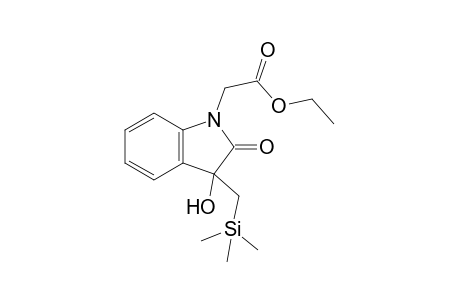 Ethyl[3-Hydroxy-2-oxo-3-(trimethylsilyl)methyl-2,3-dihydroindol-1yl]acetate