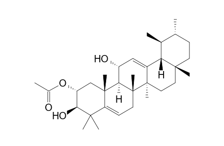 2.alpha.-Acetoxy-ursa-5,12-diene-3.beta.,11.alpha.-diol