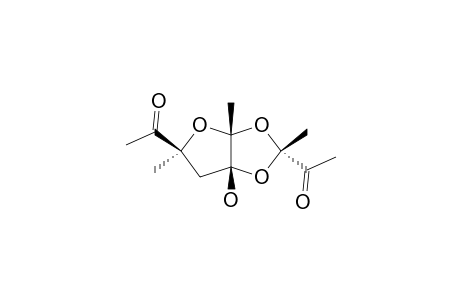 PERHYDRO-2-EXO-5-ENDO-DIACETYL-2-ENDO-3A',5-EXO-TRIMETHYL-6A-HYDROXYFURANO-[2,3-D]-DIOXOLAN