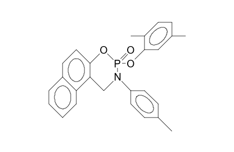 2-(2,5-Dimethyl-phenoxy)-3-(4-tolyl)-2,3-dihydro-1H-naphth(1,2-E)(1,3,2)oxazaphosphorine 2-oxide