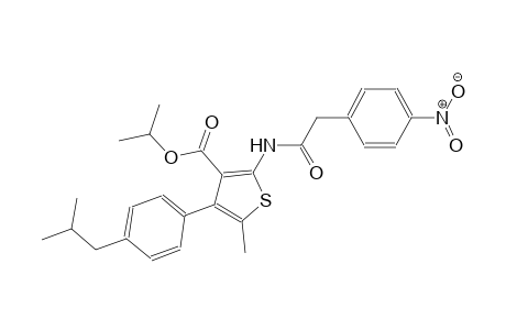 isopropyl 4-(4-isobutylphenyl)-5-methyl-2-{[(4-nitrophenyl)acetyl]amino}-3-thiophenecarboxylate