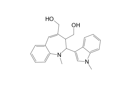 1H-1-Benzazepine-3,4-dimethanol, 2,3-dihydro-1-methyl-2-(1-methyl-1H-indol-3-yl)-