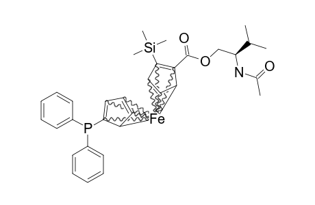 1-DIPHENYLPHOSPHINO-1'-[N-ACETYL-(R)-2-ISOPROPYL-2-AMINOETHOXYCARBONYL]-2'-[R-(P)]-(TRIMETHYLSILYL)-FERROCENE