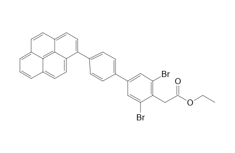 Ethyl (2,6-dibromo-4'-pyren-1-ylbiphen-4-yl)acetate