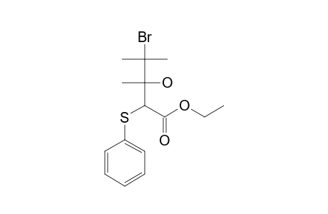 Ethyl-4-bromo-3,4-dimethyl-3-hydroxy-2-(phenylthio)-pentanoate