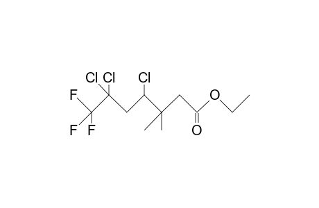 3,3-Dimethyl-4,6,6-trichloro-7,7,7-trifluoro-heptanoic acid, ethyl ester