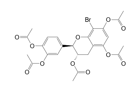 2H-1-Benzopyran-3,5,7-triol, 2-[3,4-bis(acetyloxy)phenyl]-8-bromo-3,4-dihydro-, triacetate, (2R-trans)-