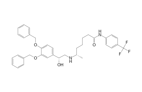 Heptanamide, 6-[[2-[3,4-bis(phenylmethoxy)phenyl]-2-hydroxyethyl]amino]-N-[4-(trifluoromethyl)phenyl]-, [R-(R*,S*)]-