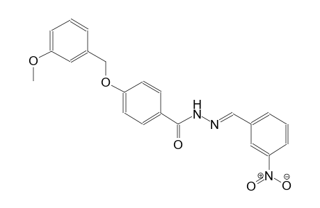 benzoic acid, 4-[(3-methoxyphenyl)methoxy]-, 2-[(E)-(3-nitrophenyl)methylidene]hydrazide