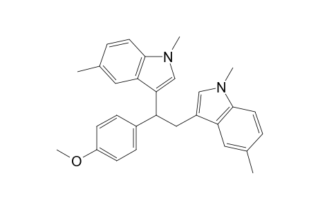 3,3'-(1-(4-Methoxyphenyl)ethane-1,2-diyl)bis(1,5-dimethyl-1H-indole)