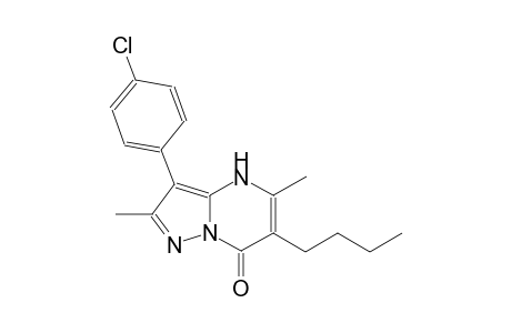 pyrazolo[1,5-a]pyrimidin-7(4H)-one, 6-butyl-3-(4-chlorophenyl)-2,5-dimethyl-