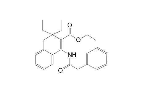 2-naphthalenecarboxylic acid, 3,3-diethyl-3,4-dihydro-1-[(phenylacetyl)amino]-, ethyl ester