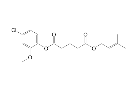 Glutaric acid, 3-methylbut-2-en-1-yl 4-chloro-2-methoxyphenyl ester