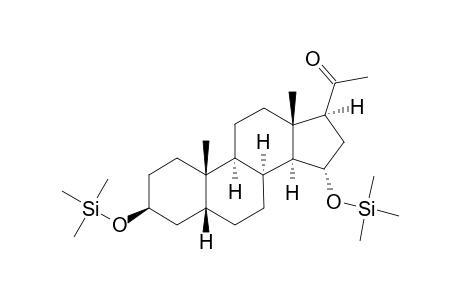 Bis(trimethylsilyl) derivative of 3.beta.,15.alpha.-Dihydroxy-5.beta.-pregnane-20-one
