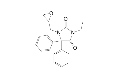 5,5-diphenyl-1-(2,3-epoxypropyl)-3-ethylhydantoin