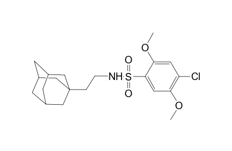 N-[2-(1-adamantyl)ethyl]-4-chloranyl-2,5-dimethoxy-benzenesulfonamide